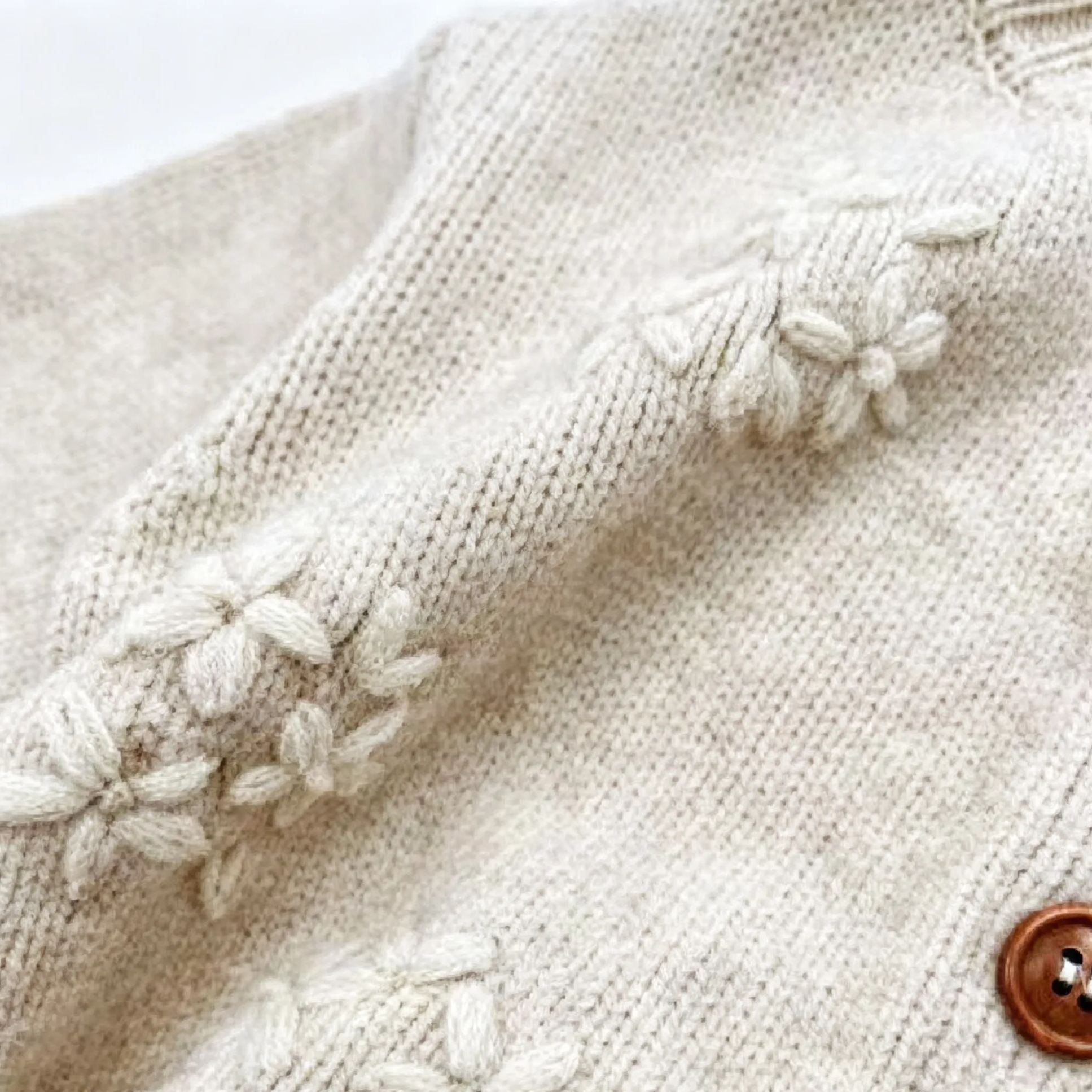 Kids Flower Lace Sweater 3-Piece Set