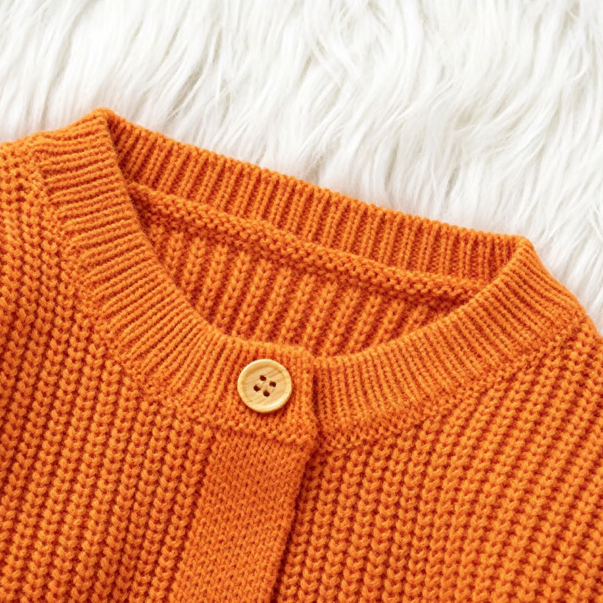 Baby Pumpkin Pattern Romper