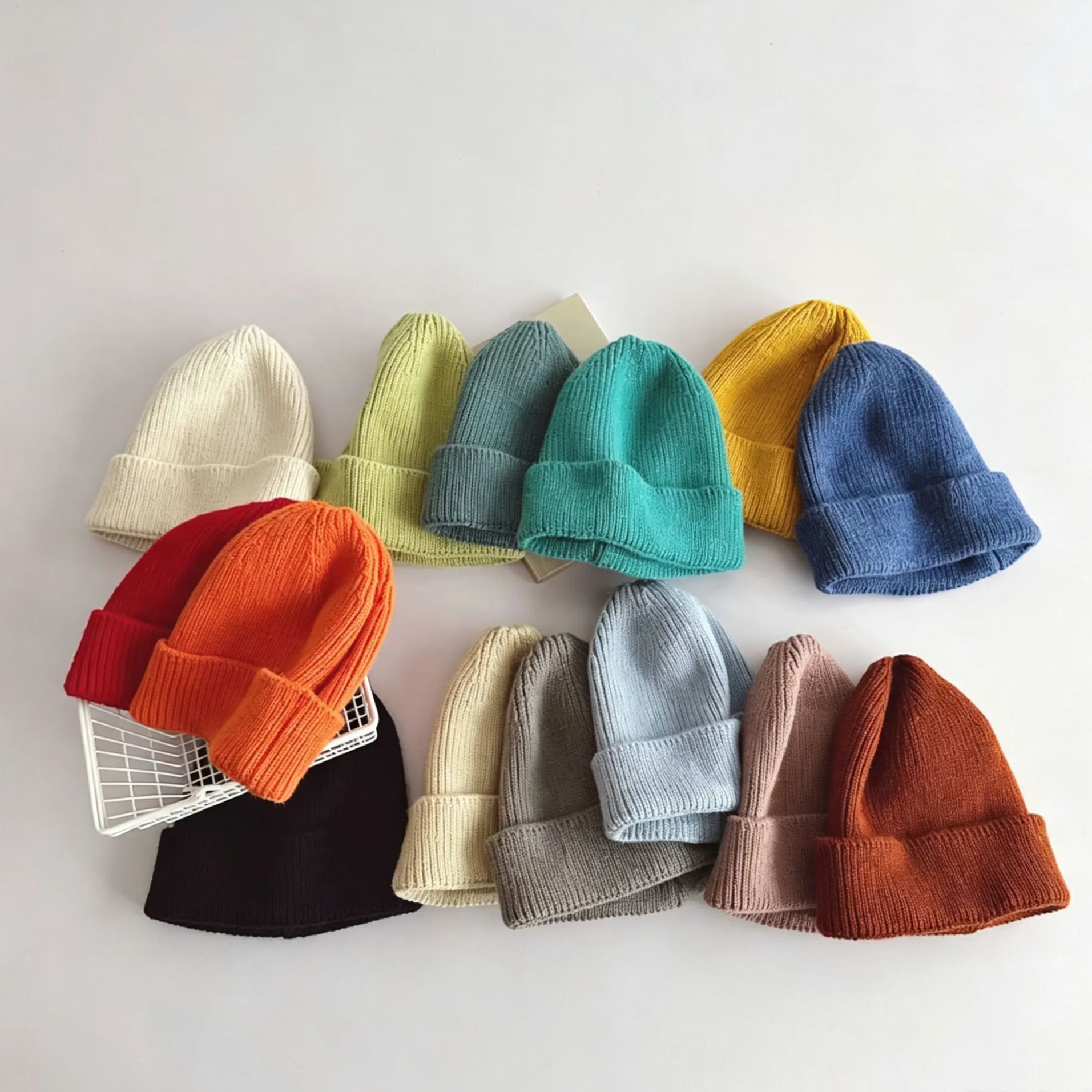 [Copy]Baby Warm Smile Solid Color Hat