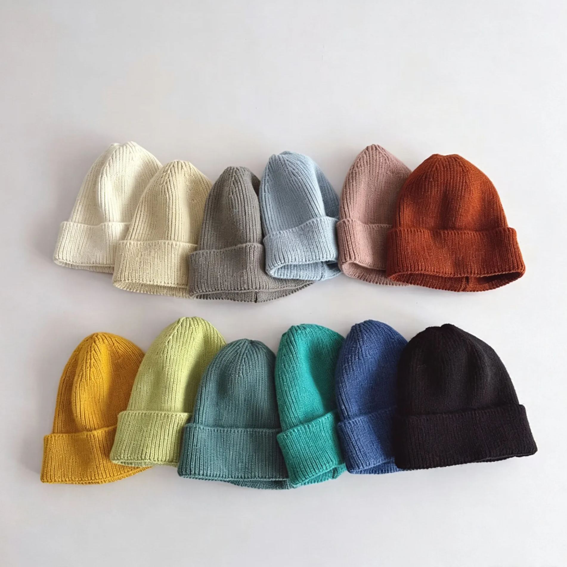 [Copy]Baby Warm Smile Solid Color Hat
