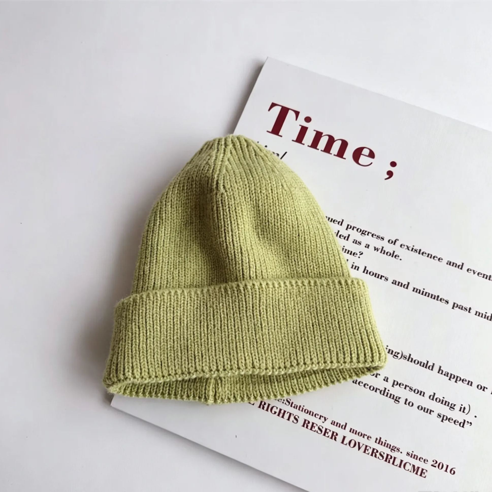[Copy]Baby Warm Smile Solid Color Hat