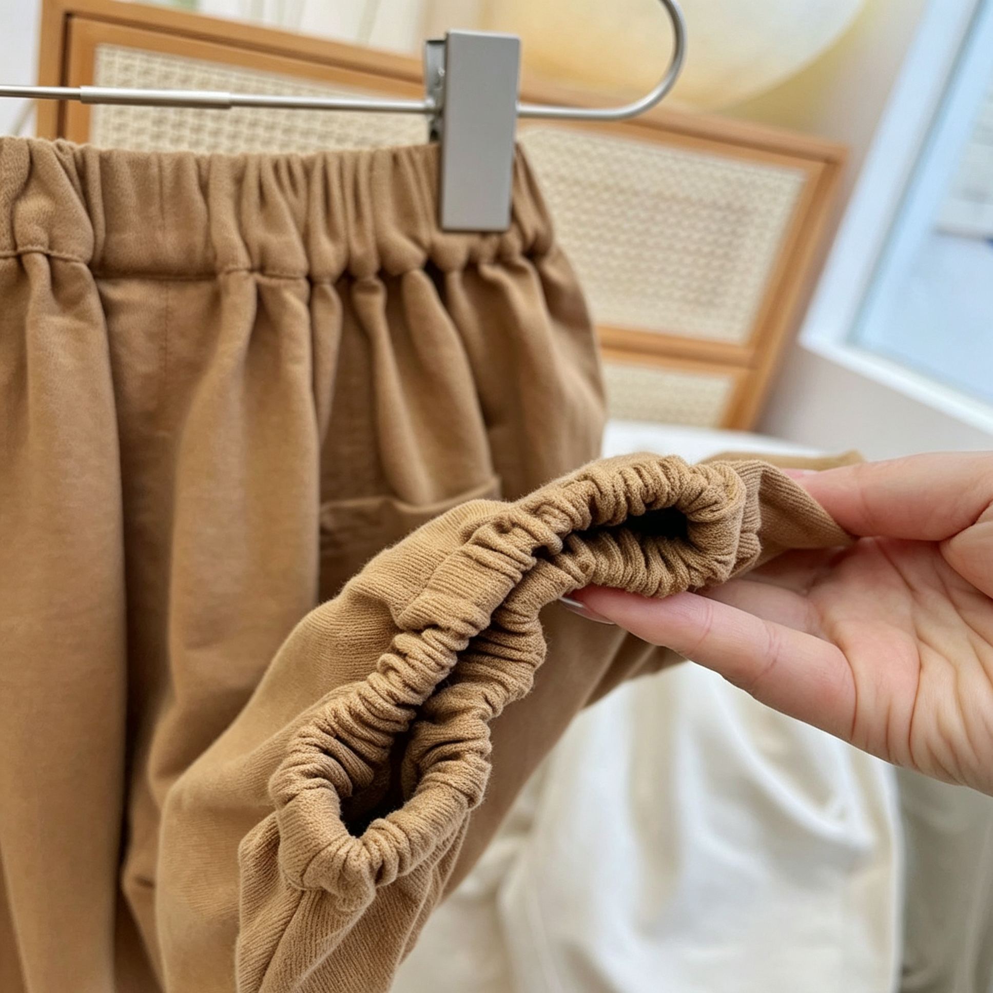 Kids Solid Color Lantern Pants