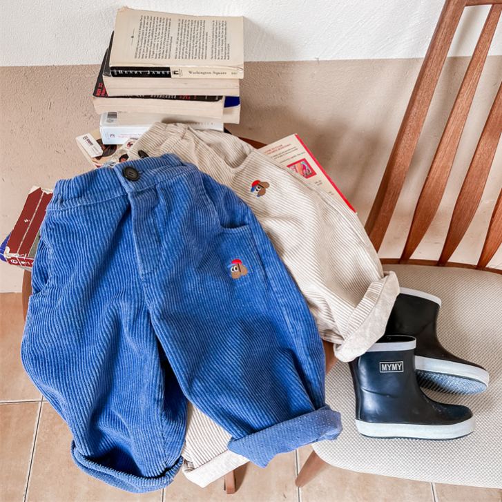 Kids Dog Corduroy Pants