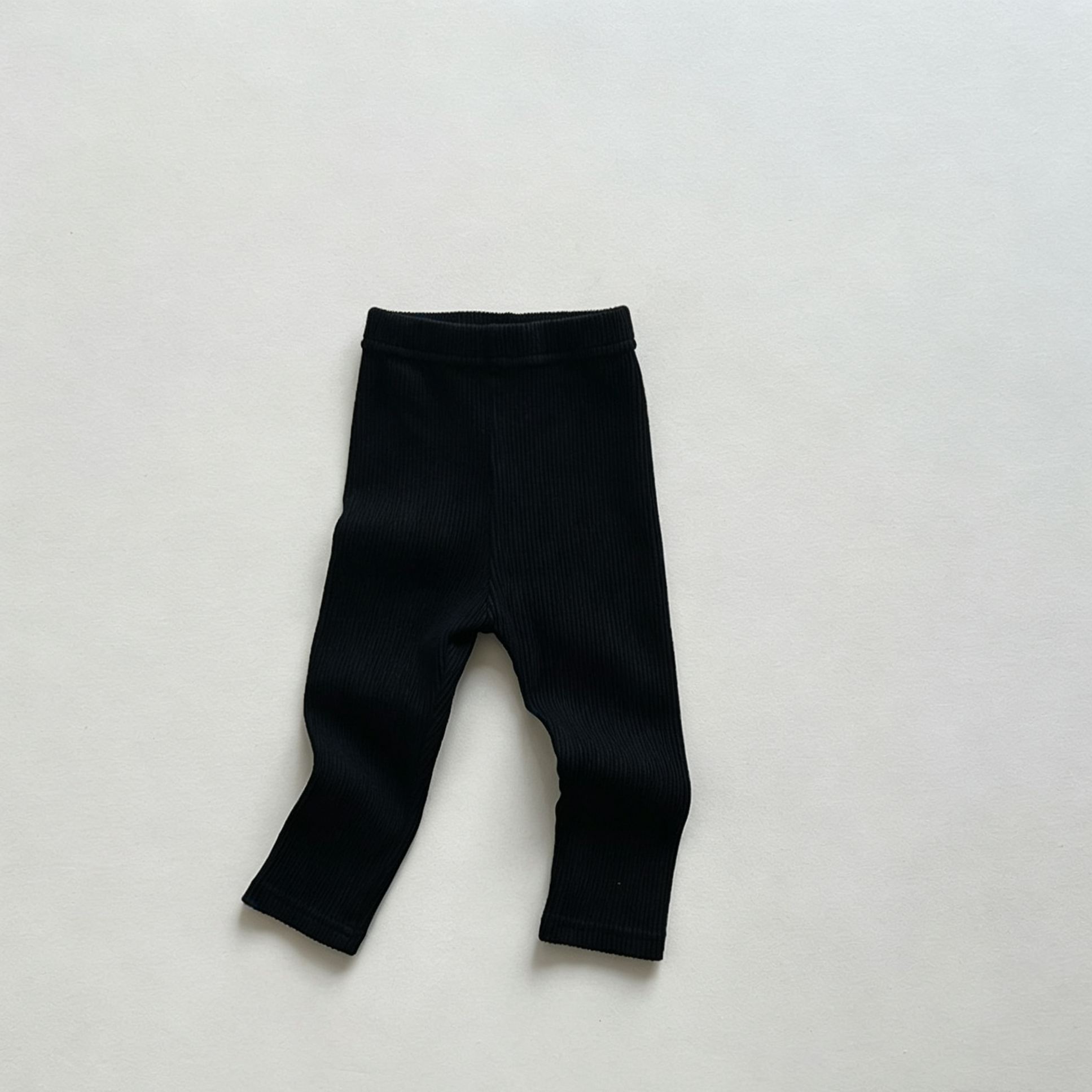 Kids Ribbed Stripes Leggings