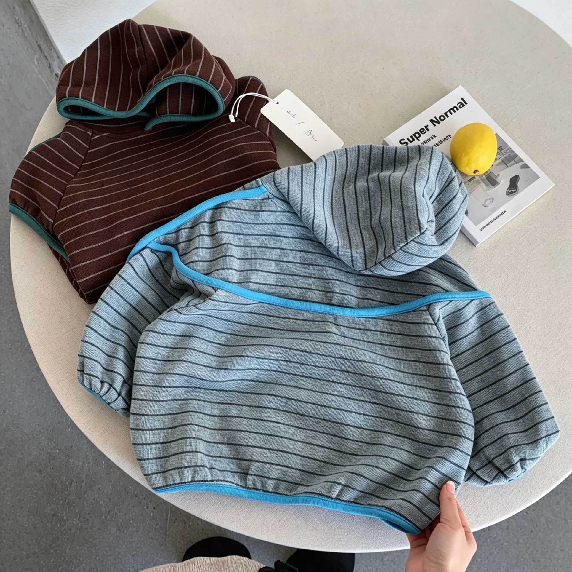 Kids Striped Hooded Sweatshirt