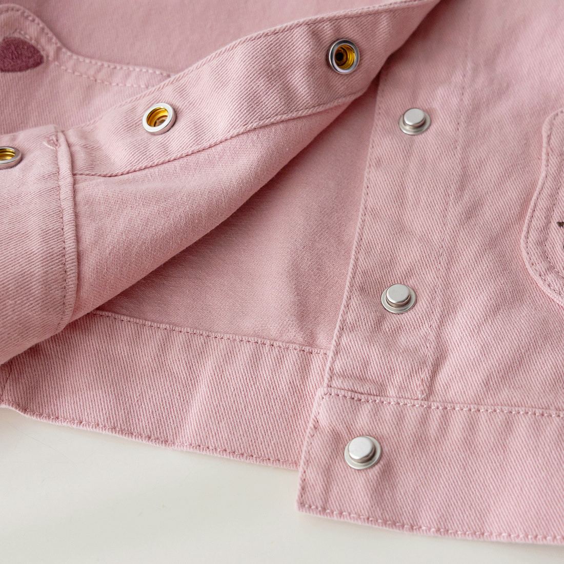 Kids Cat Pocket Lapel Outerwear