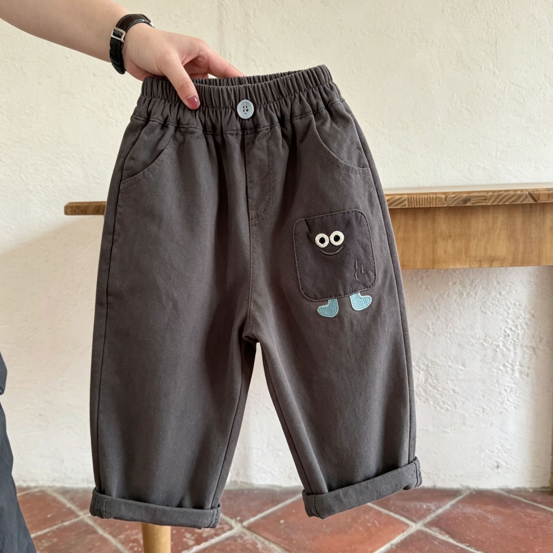 Kids Cartoon Pattern Casual Pants