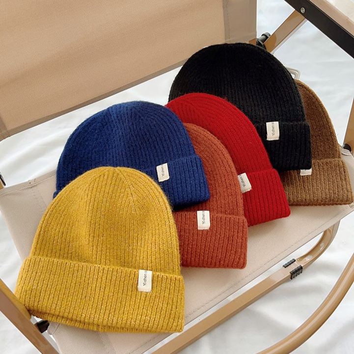 Kids Solid Color Knit Hat