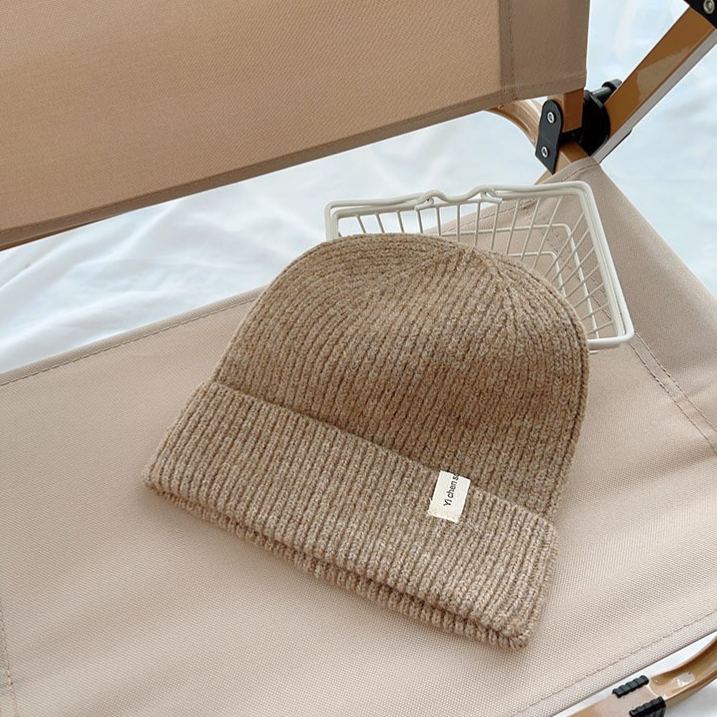 Kids Solid Color Knit Hat