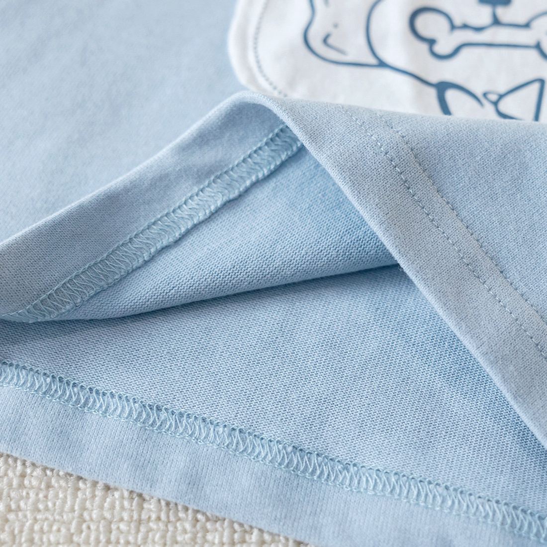 Kids Dog Stripes Faux Two-Piece T-shirt