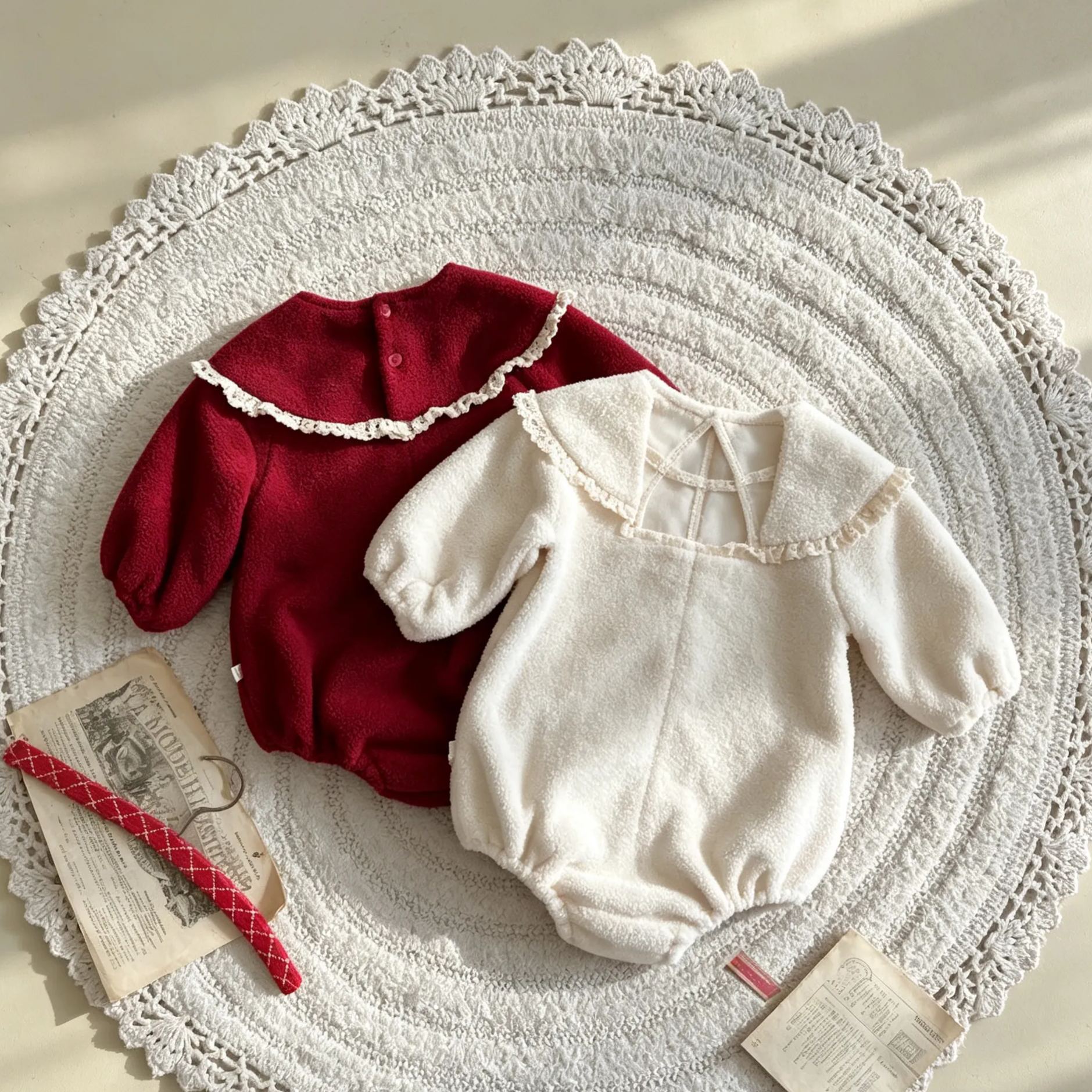 Baby Christmas Plush Romper