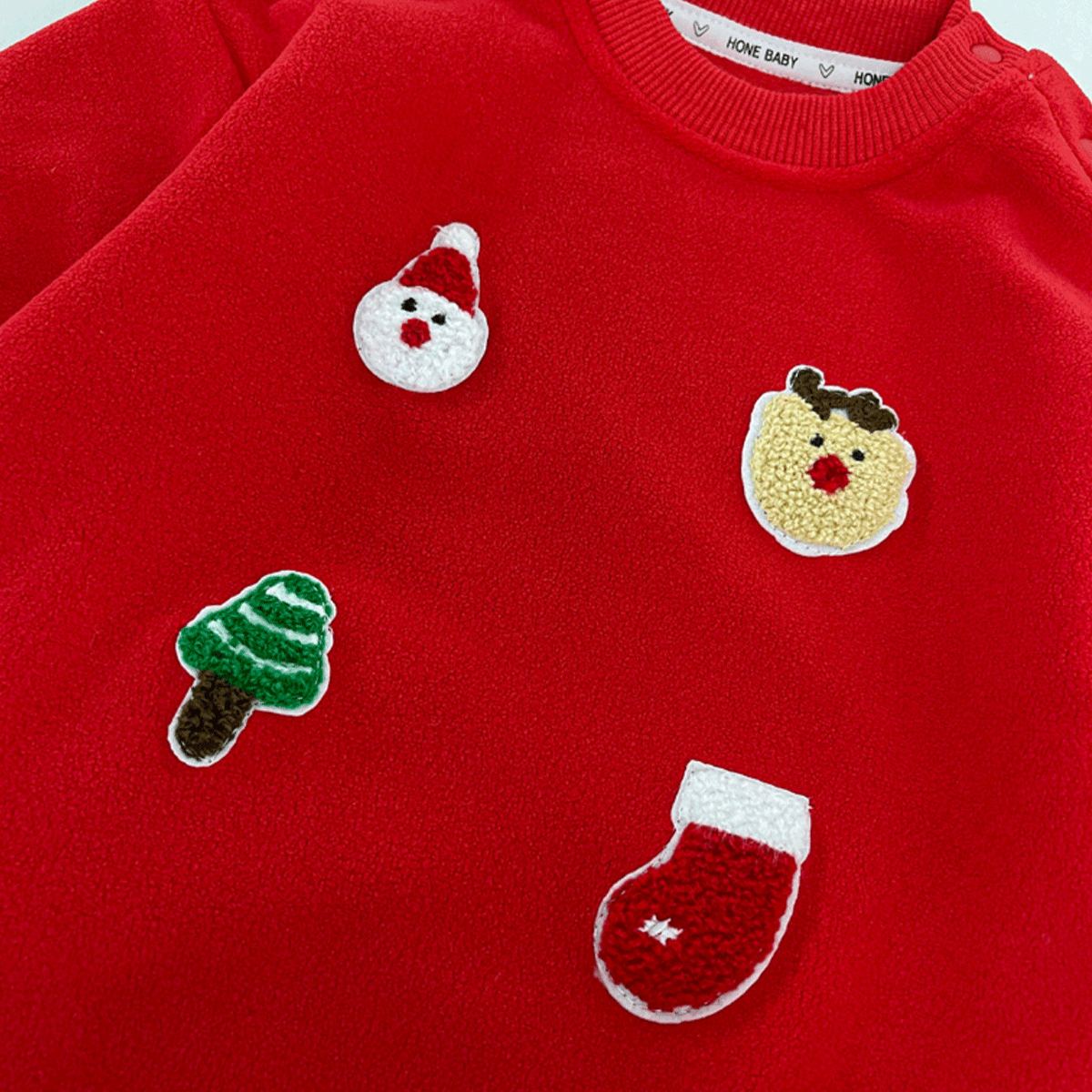Baby Christmas Crew Neck Romper