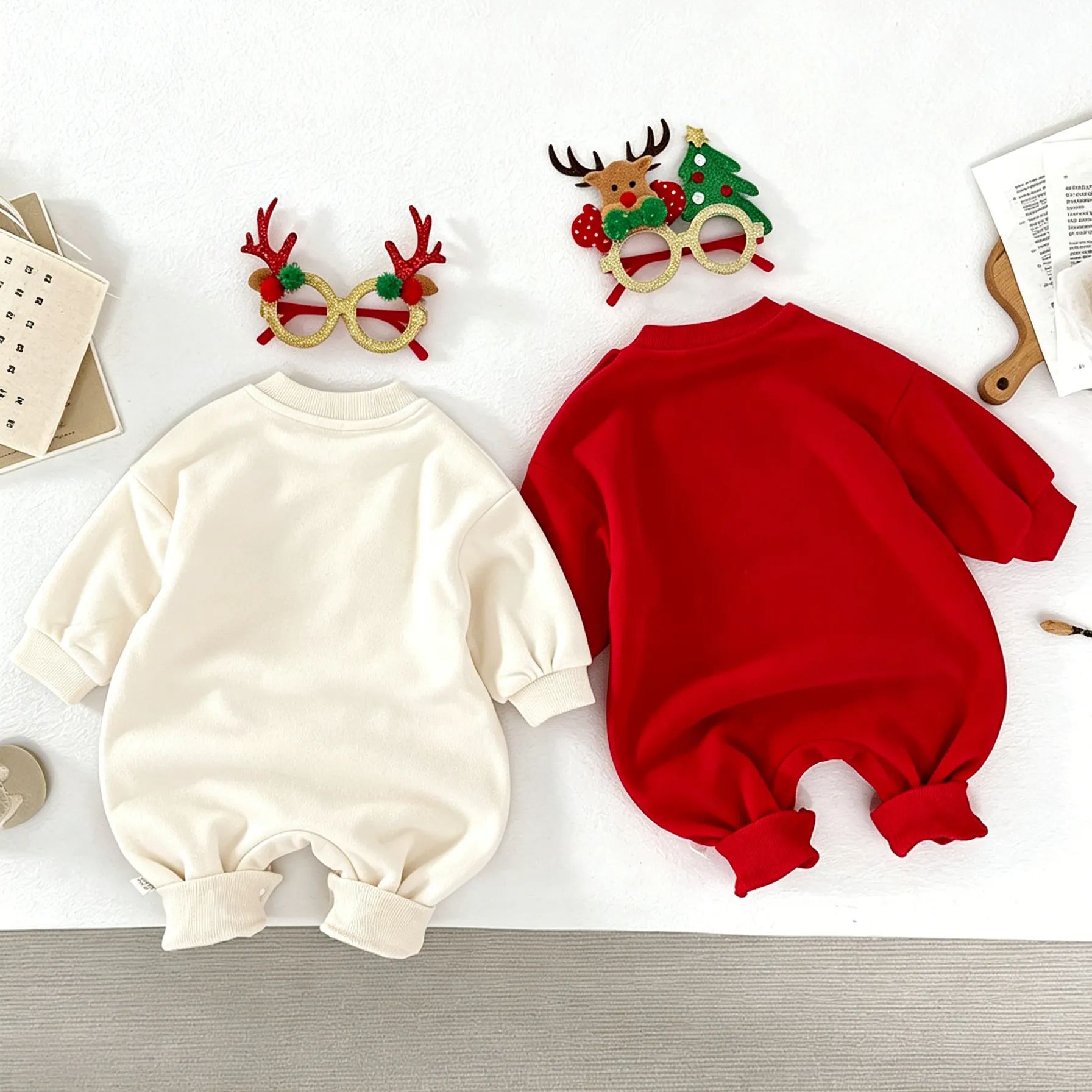Baby Christmas Crew Neck Romper