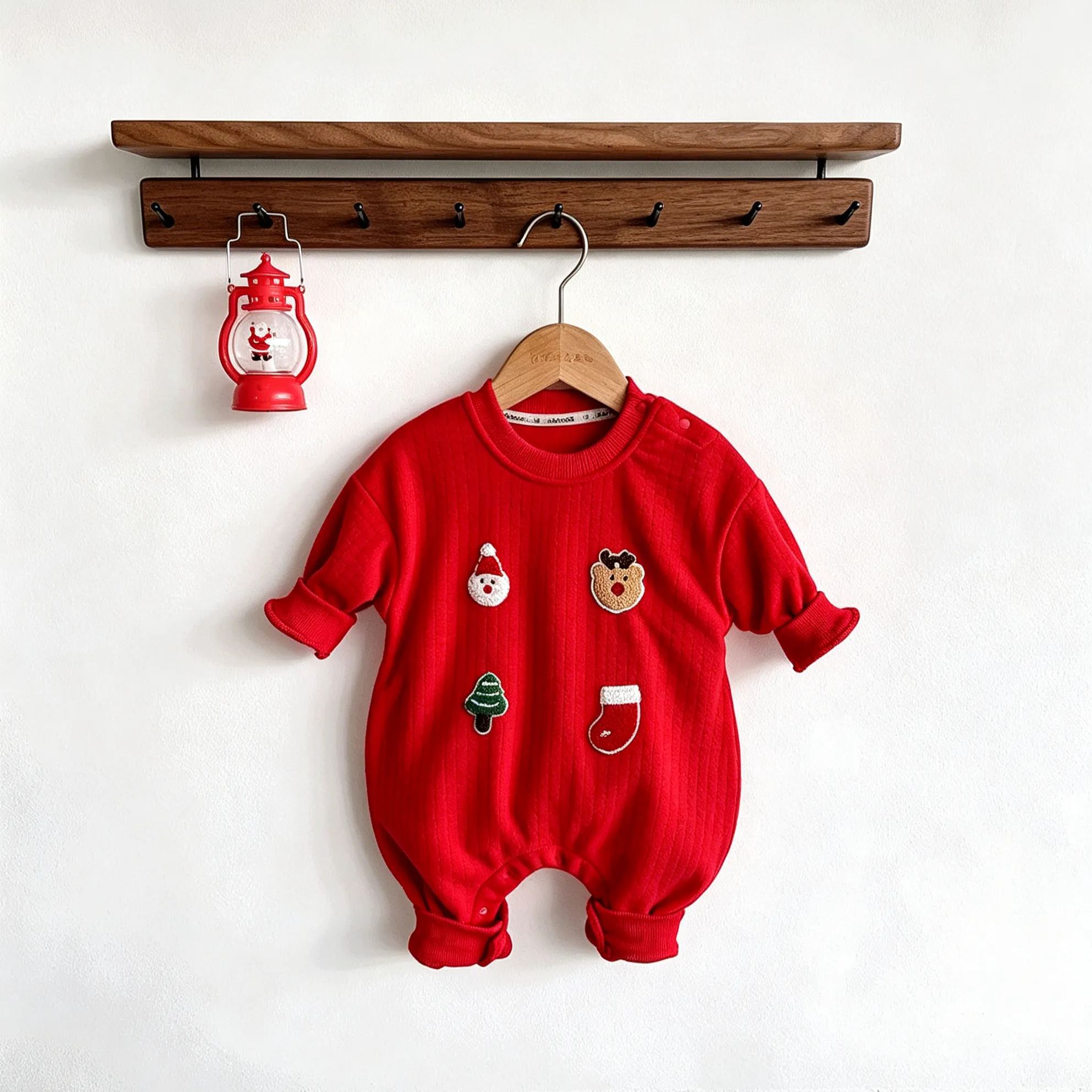 Baby Christmas Crew Neck Romper