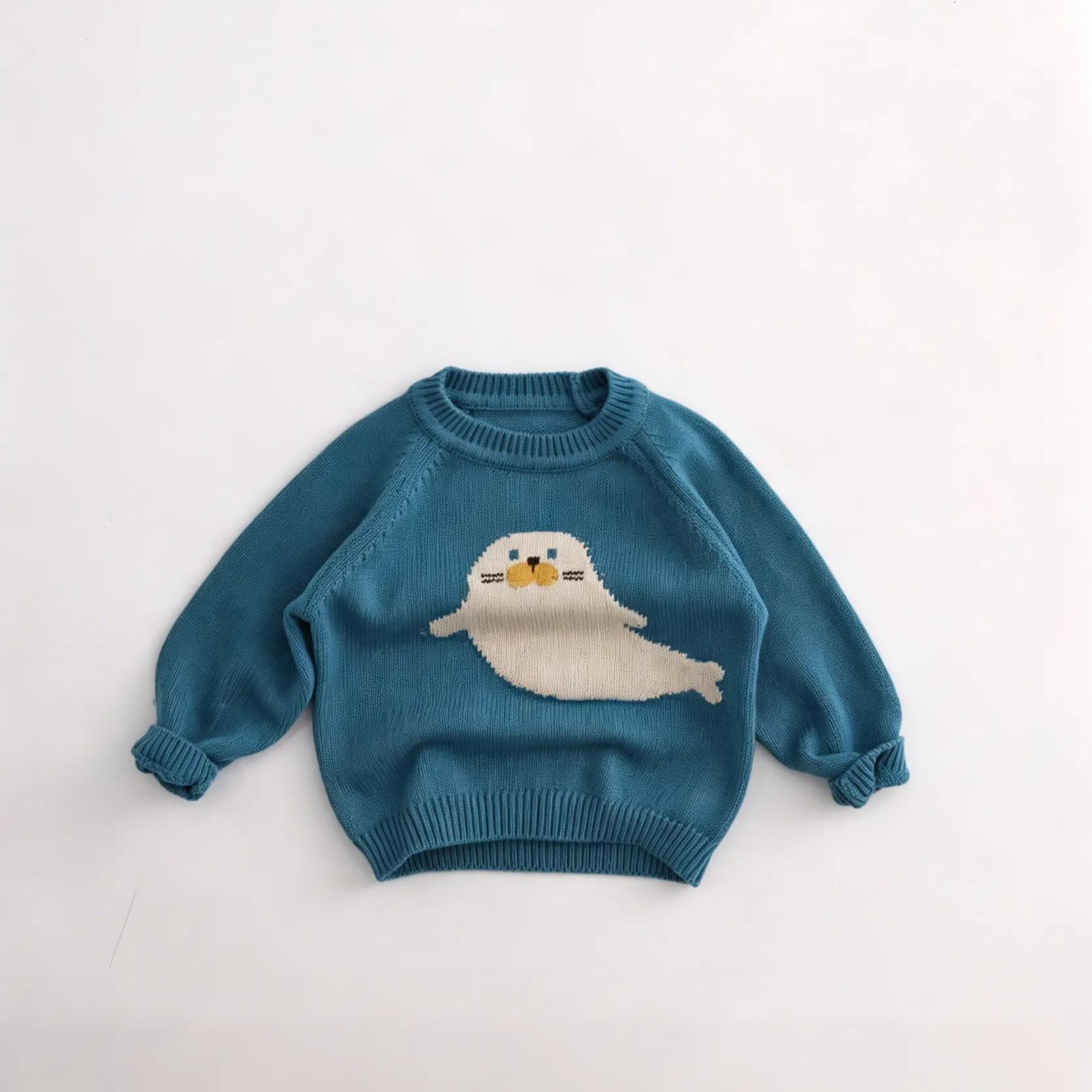 Kids Cartoon Animals Knitted Sweater
