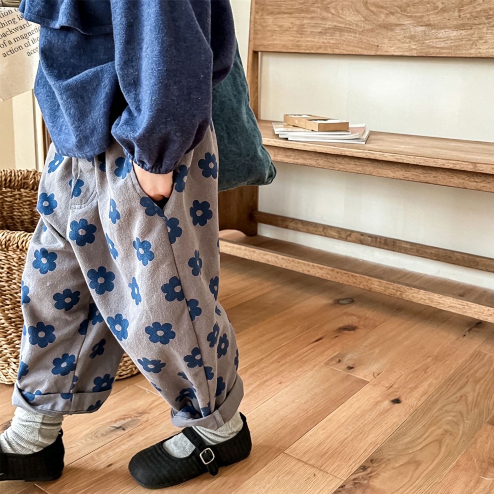 Kids Flowers Pattern Harlan Pants