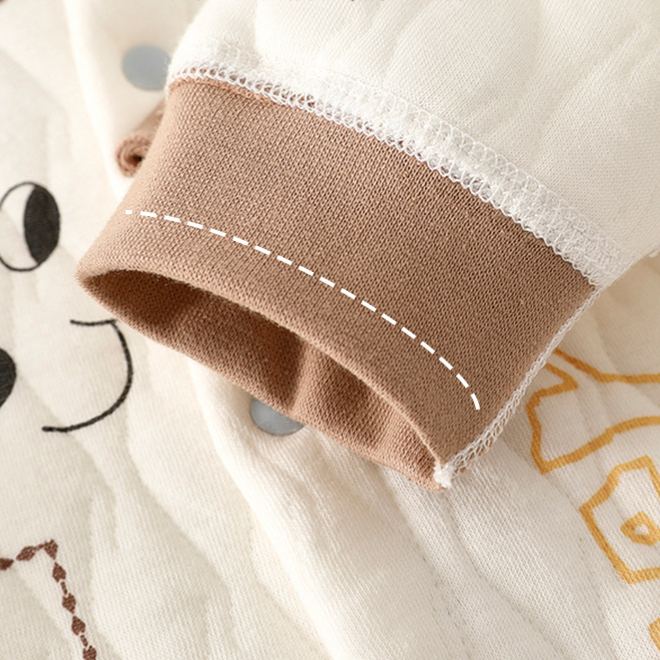 Baby Dog Dinosaur Pattern Warm Romper