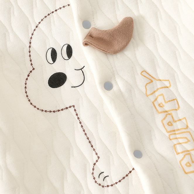 Baby Dog Dinosaur Pattern Warm Romper