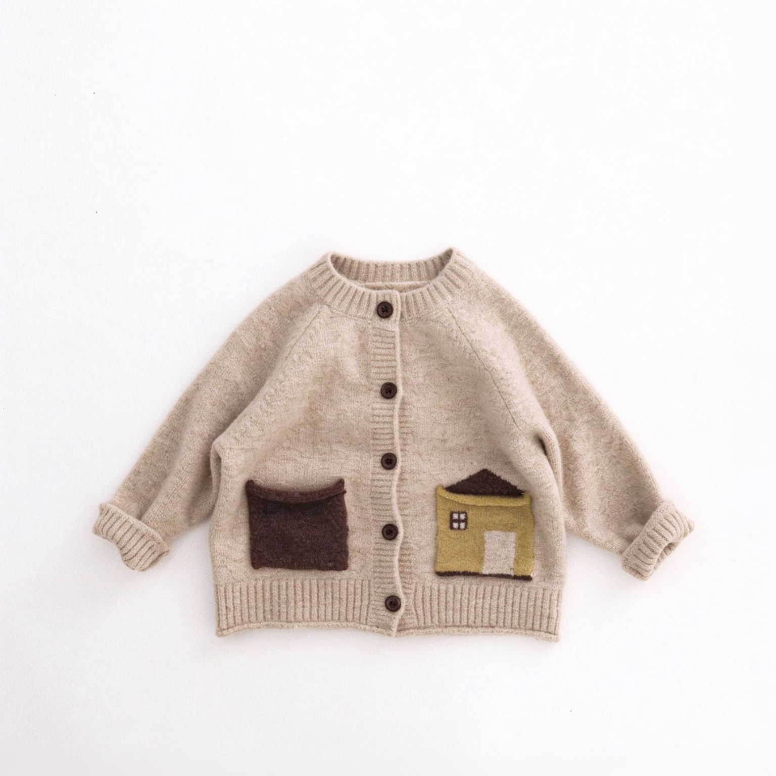 Kids Cartoon Wool blend Cardigan Sweater