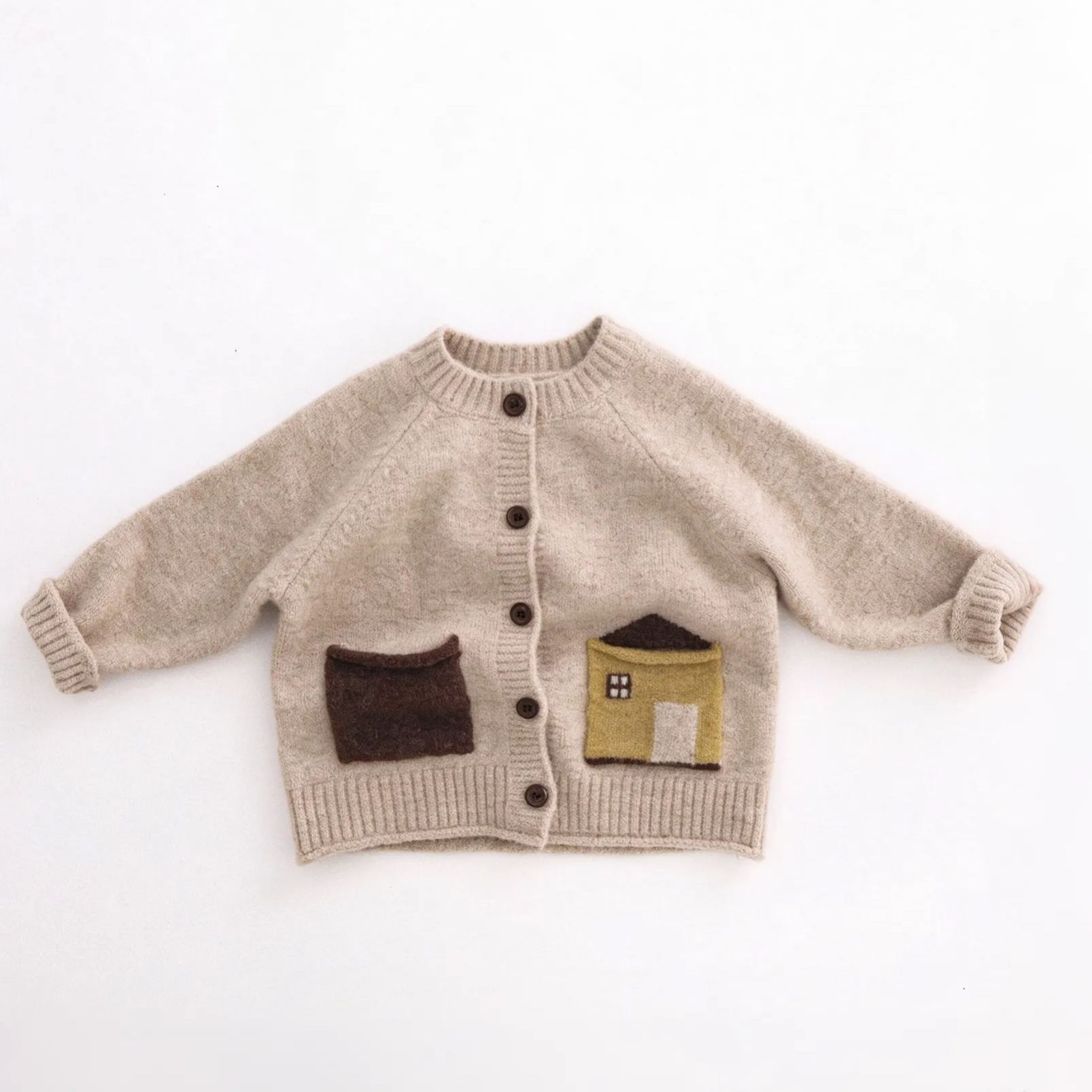 Kids Cartoon Wool blend Cardigan Sweater
