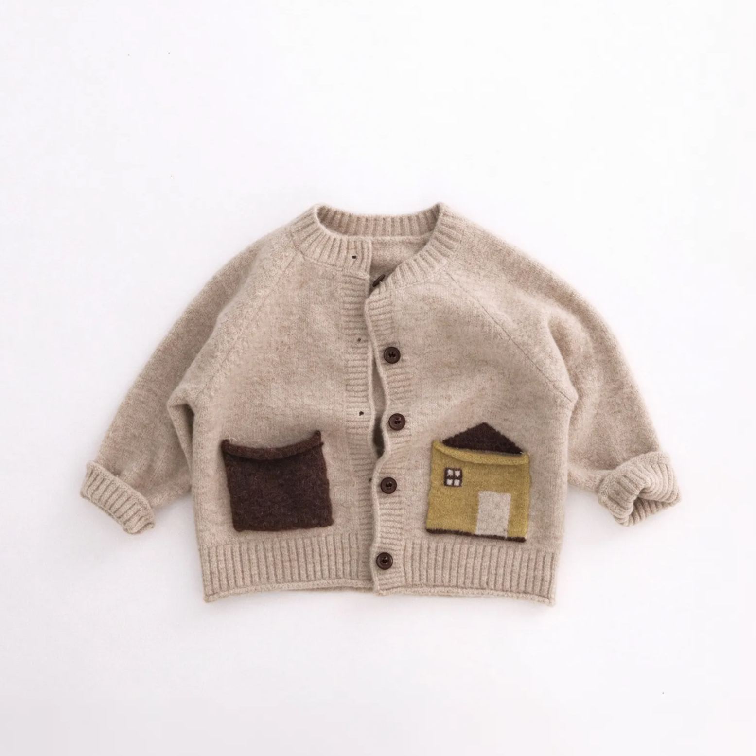 Kids Cartoon Wool blend Cardigan Sweater