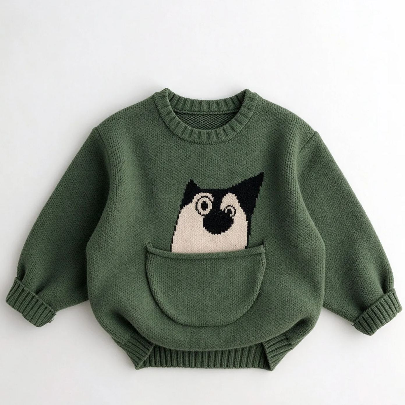 Kids Cartoon Animals Knitted Sweater