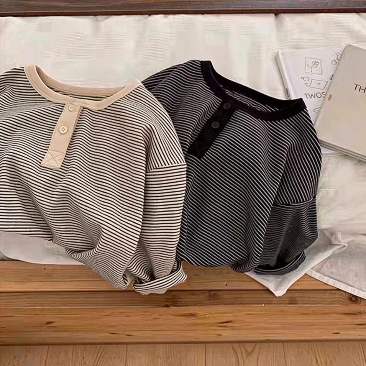 Kids Stripe Base Layer T-shirt