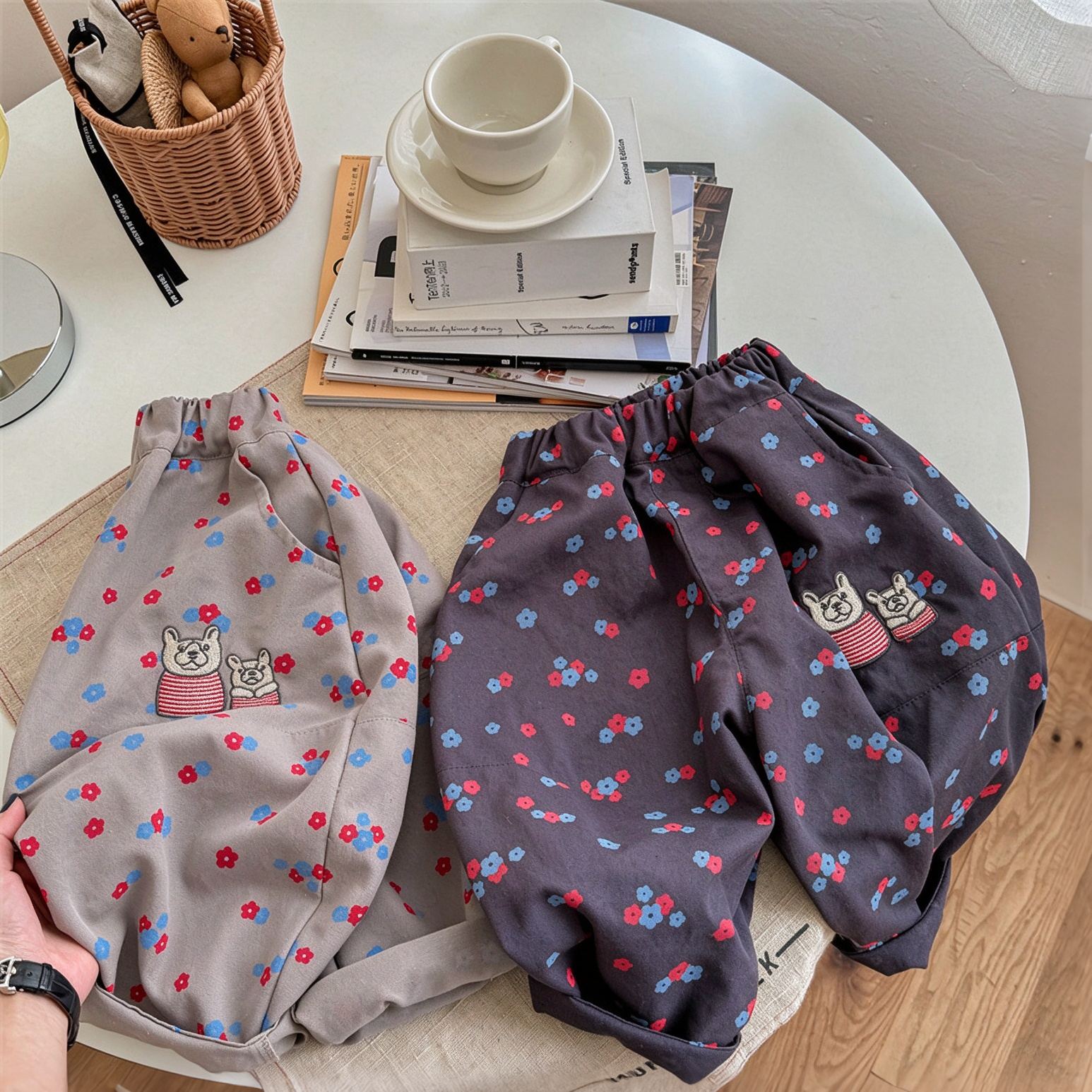 DailyBebe Kids Floral Washed Cotton Harem Pants