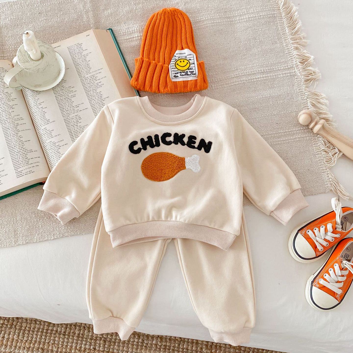 DailyBebe Toddler Chicken Pattern 2-Piece Set