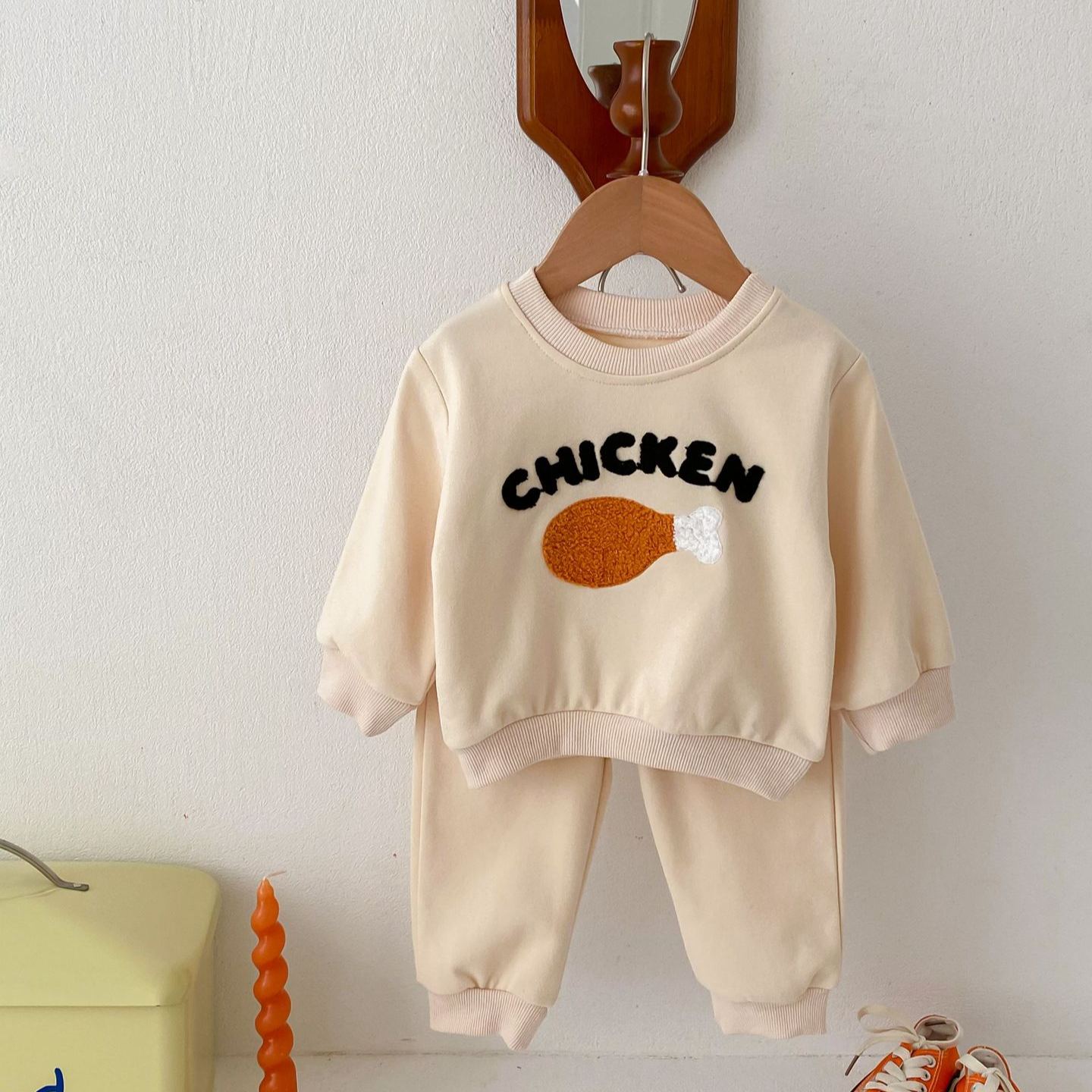 DailyBebe Toddler Chicken Pattern 2-Piece Set