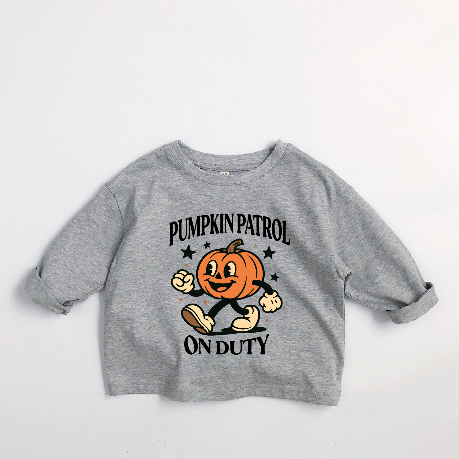 PUMPKIN PATROL ON DUTY Kids Long-Sleeve T-shirt