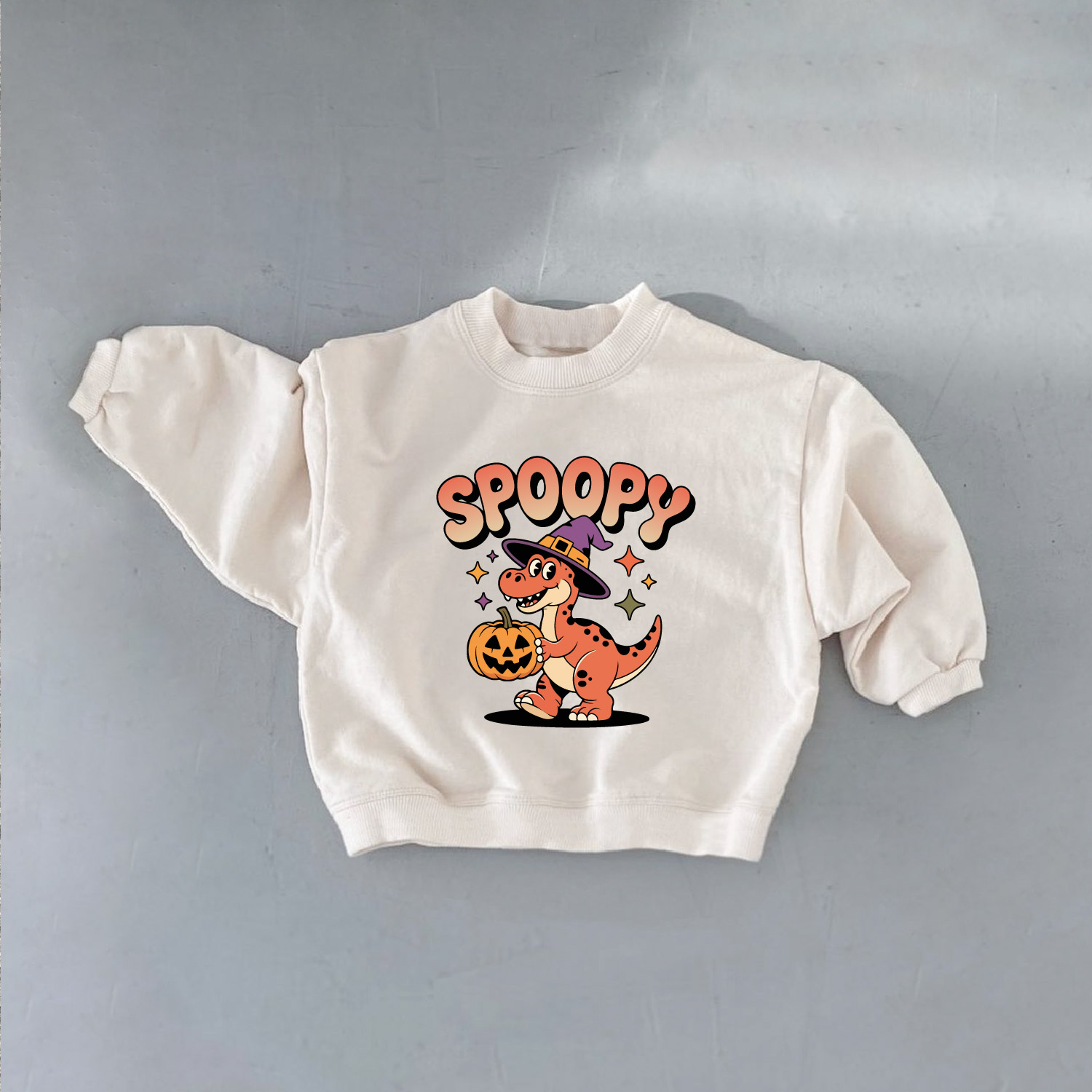 SPOOPY Baby & Kids Dinosaur Pumpkin Sweatshirt