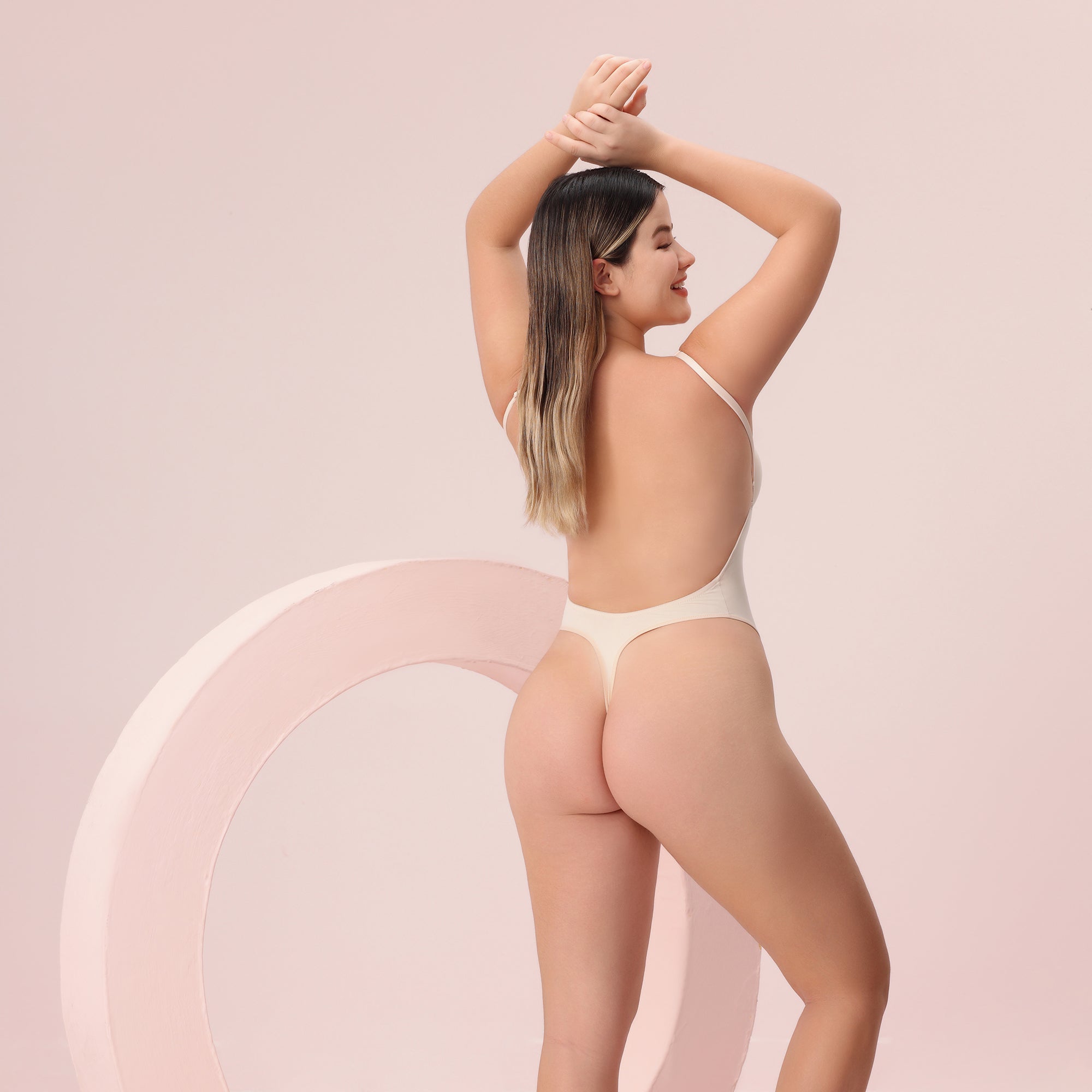 Women Seamless Stereoscopic Cups Shapewear Bodysuit