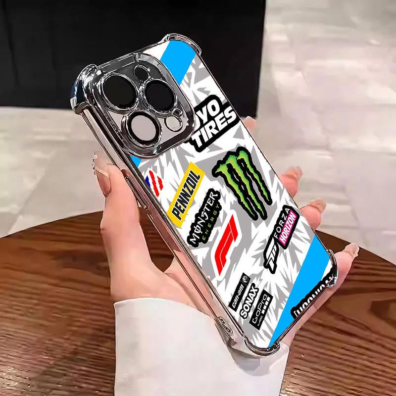 MZ.PP Phone Case For 17 16 15 14 13 12 11 X XS PRO PLUS MAX Quad Cushion Drop Protection Phone Case #IPMZ10 Protective Smartphone Cellphone Cover