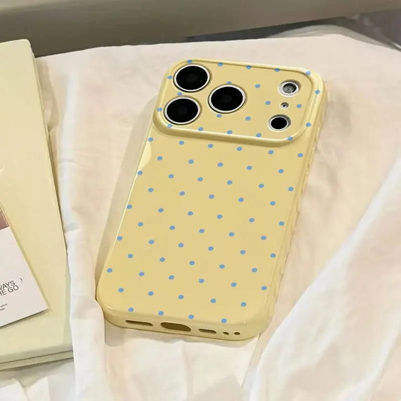 Cute Polka Dot And Heart Themed iPhone Case