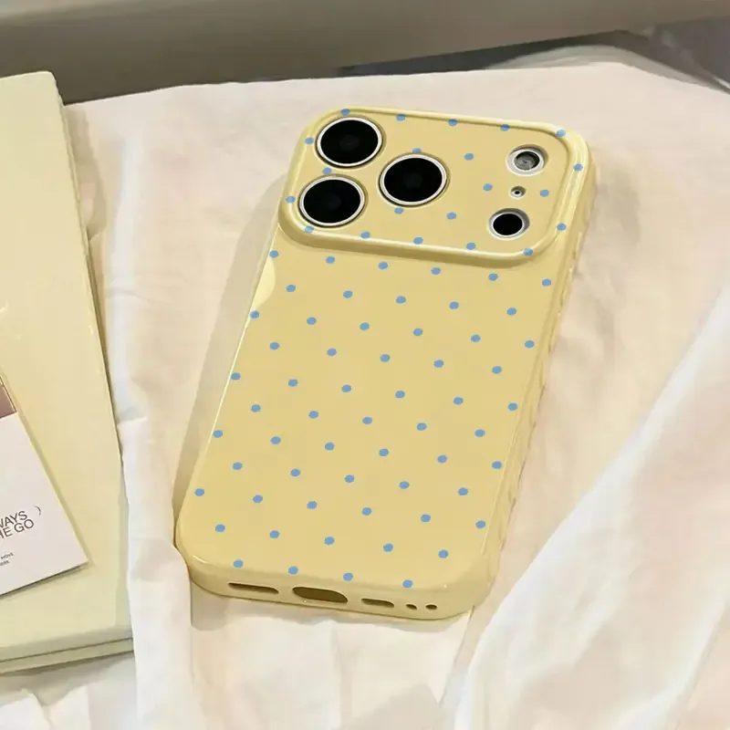 Cute Polka Dot And Heart Themed iPhone Case