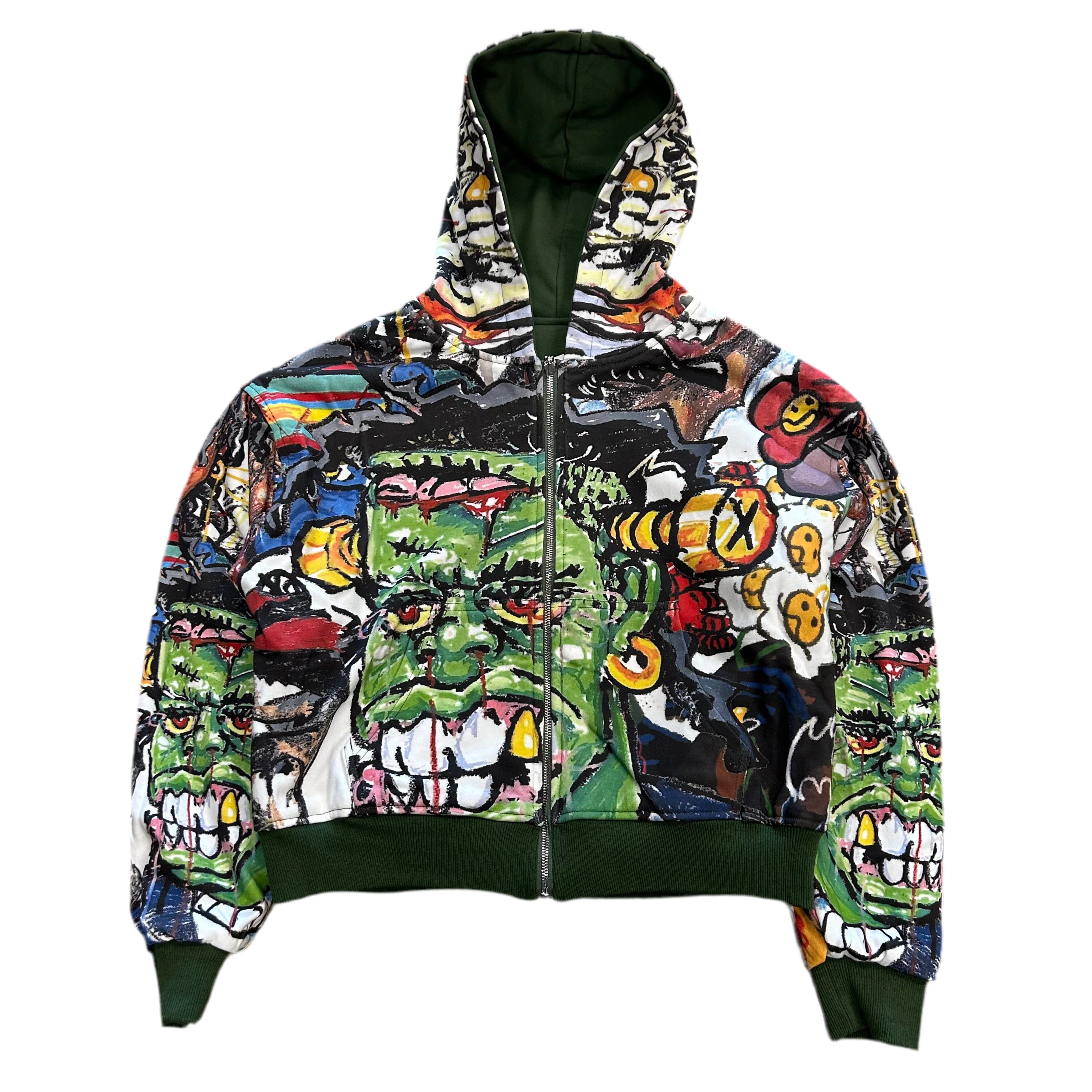 Green Reversible Hoodie