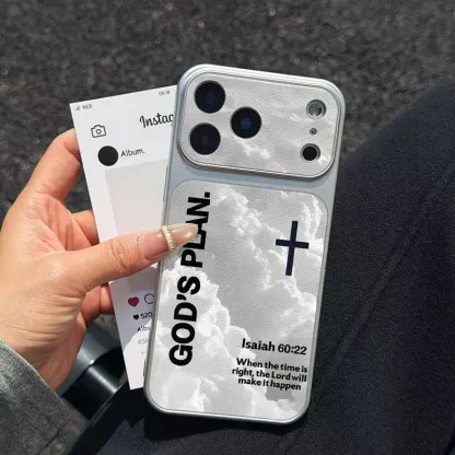 God's Plan Bible Phone Case Lmitation Sheepskin Phone Case