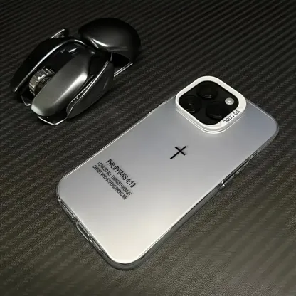 The Holy Cross Pattern Case Fashion Laser Craft Phone Case for iPhone 17 16 15 14 13 12 11 Samsung Galaxy S25 S24 S23 S22 Anti-Drop Protection