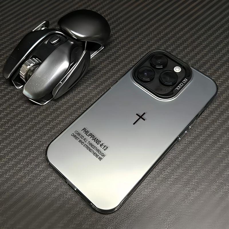 The Holy Cross Pattern Case Fashion Laser Craft Phone Case for iPhone 17 16 15 14 13 12 11 Samsung Galaxy S25 S24 S23 S22 Anti-Drop Protection