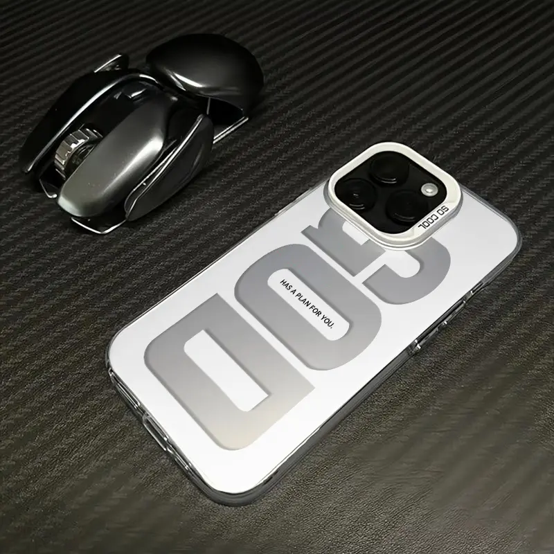 GOD Pattern Fashion TPU Laser Craft Phone Case for iPhone 17 16 15 14 13 12 11 Samsung Galaxy S25 S24 S23 S22 Anti-Drop Protection