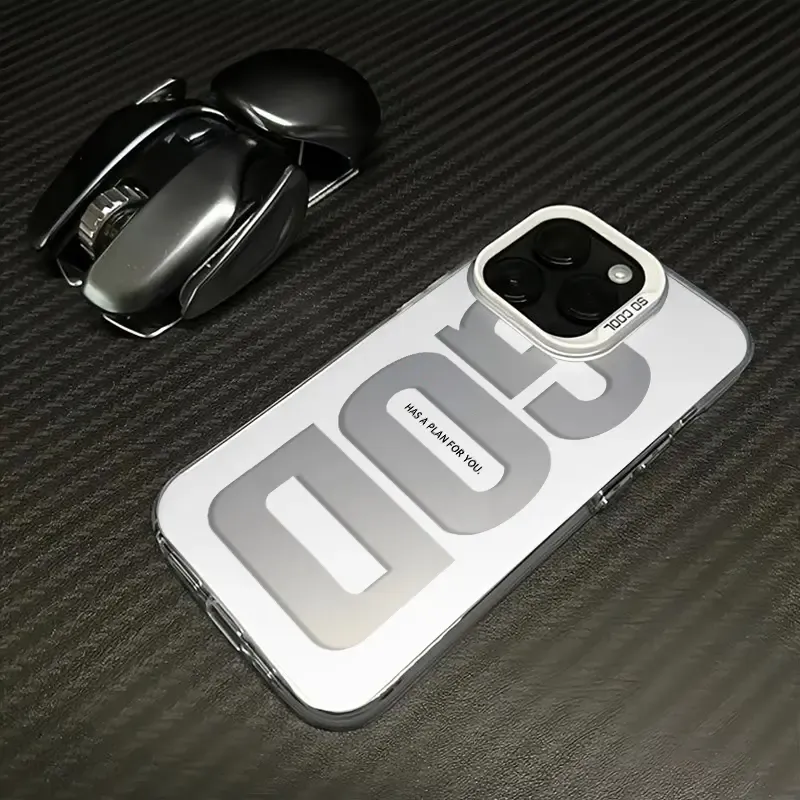 GOD Pattern Fashion TPU Laser Craft Phone Case for iPhone 17 16 15 14 13 12 11 Samsung Galaxy S25 S24 S23 S22 Anti-Drop Protection