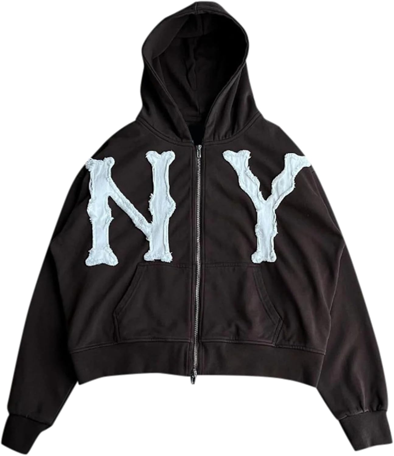 Unisex Letter Embroidery Trendy Hoodies