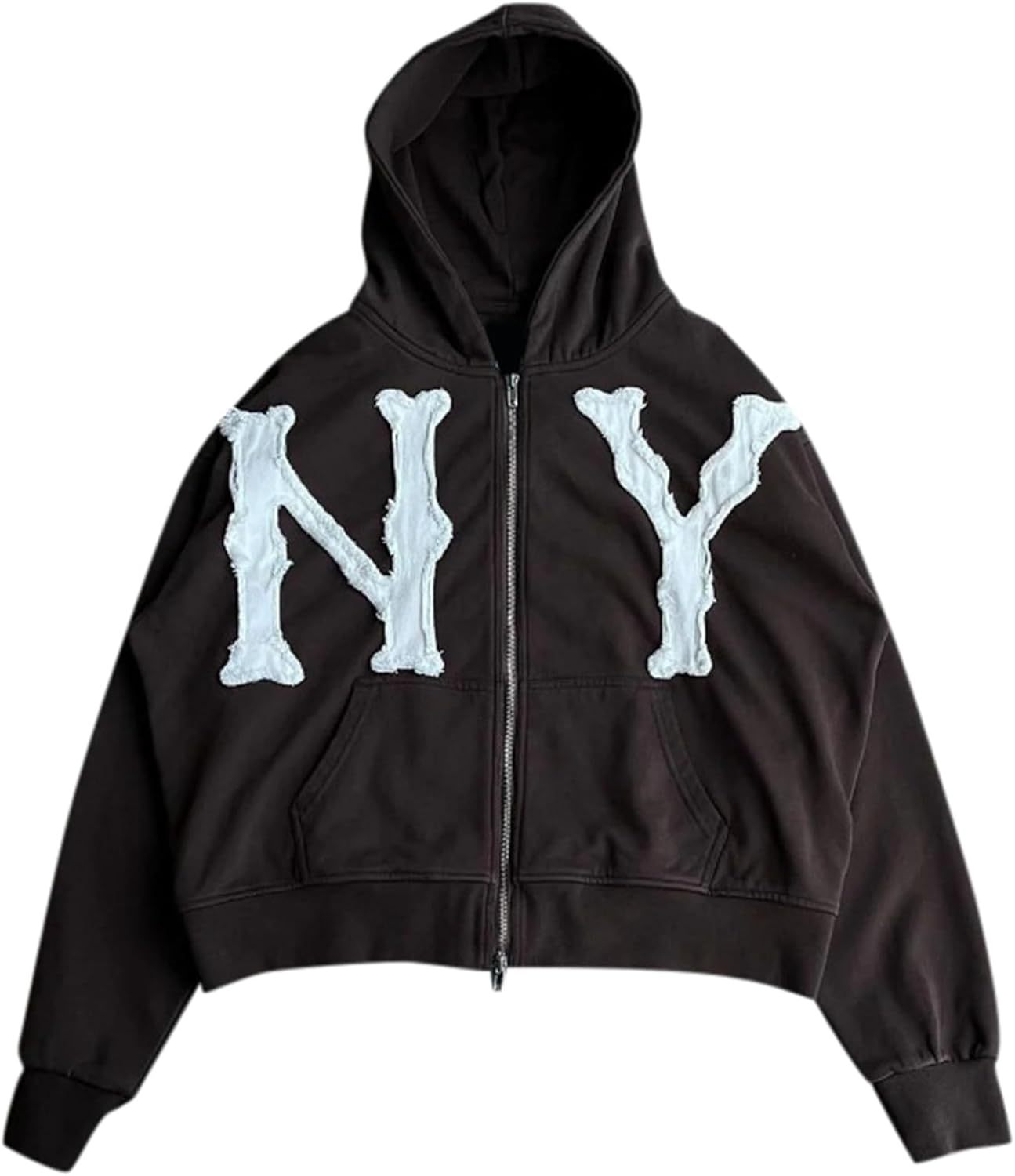 Unisex Letter Embroidery Trendy Hoodies