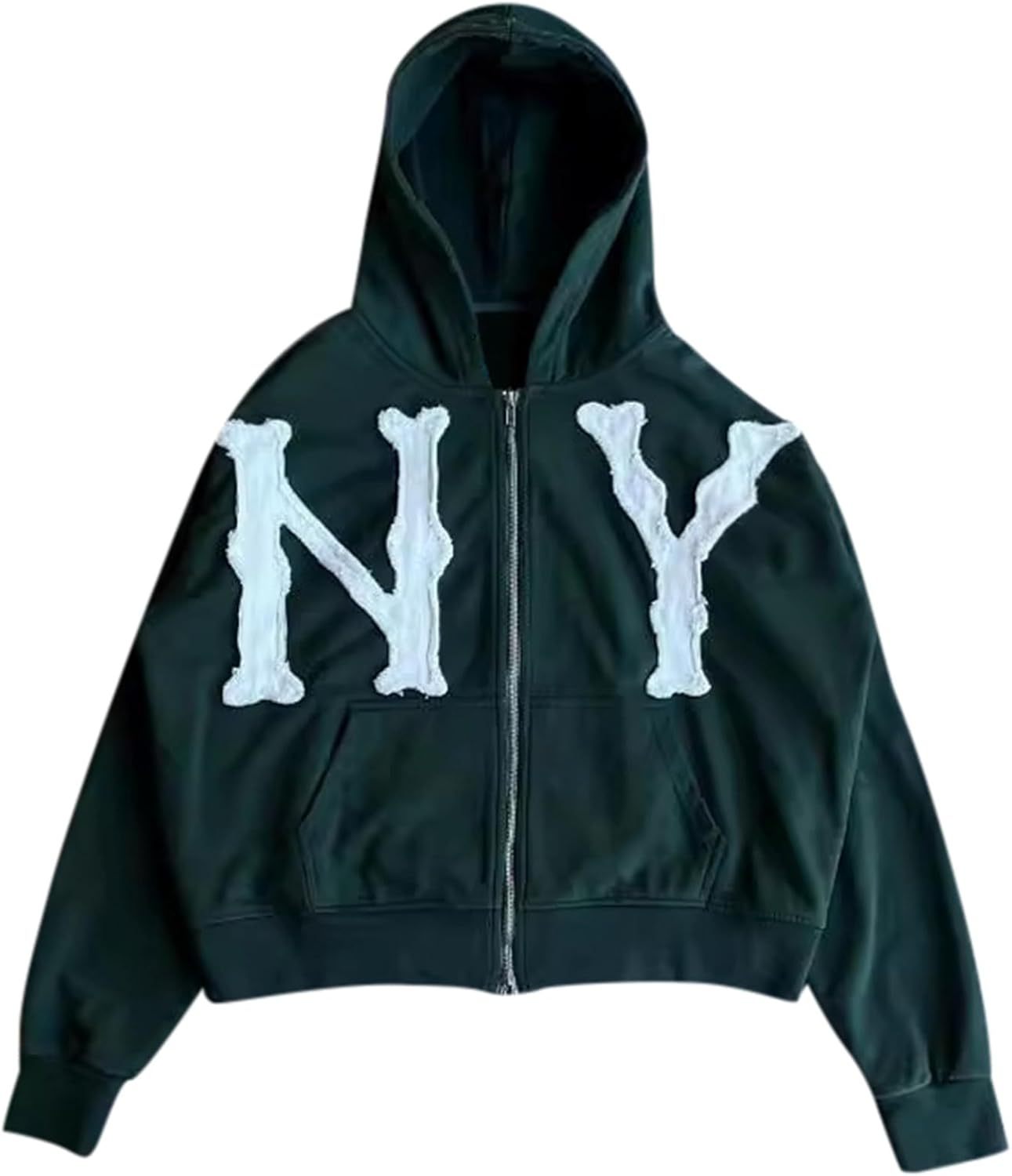 Unisex Letter Embroidery Trendy Hoodies