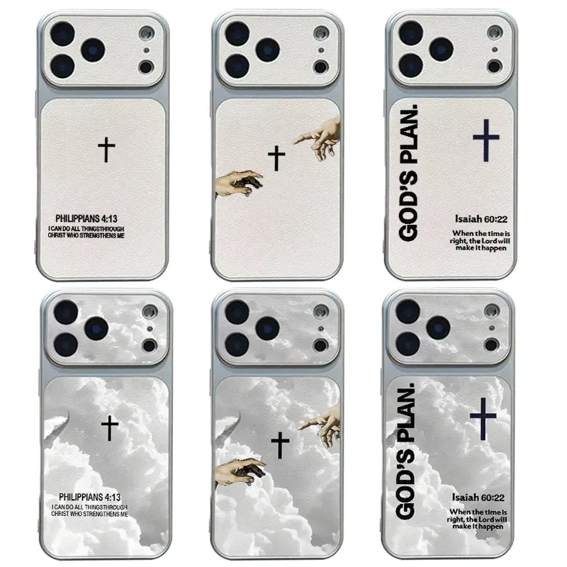 God's Plan Bible Phone Case Lmitation Sheepskin Phone Case