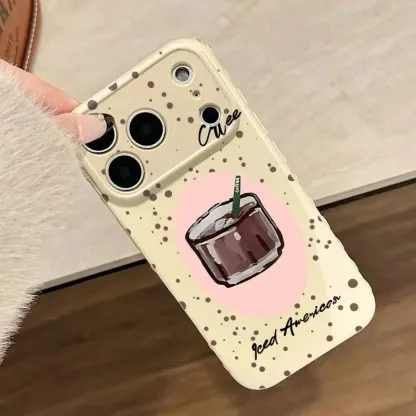 Cute Iced Americano Print iPhone Case