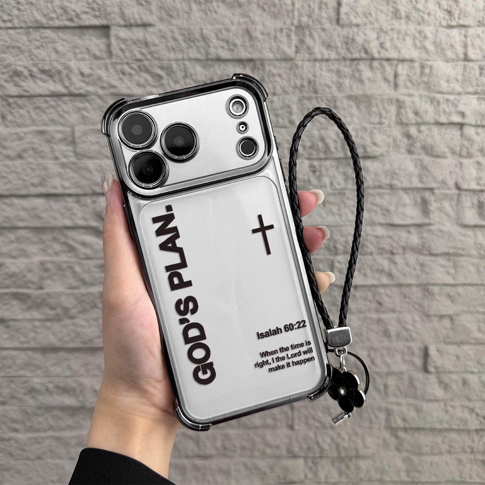 God's plan Phone Case for iPhone Samsung Galaxy 17Pro Max Air 16 15Plus 14 13 12 11 XR XS S25 S24 S23 S22 Cases, Shockproof Drop, Protection Durable, Empowering Scripture Verse Pattern All Seasons Durable Bumper with Strap White Silver Minimalist Art.NN89 God's plan Phone Case for iPhone Samsung Galaxy 17Pro Max Air 16 15Plus 14 13 12 11 XR XS S25 S24 S23 S22 Cases, Shockproof Drop, Protection Durable, Empowering Scripture Verse Pattern All Seasons Durable Bumper with Strap White Silver Minimalist Art.NN89