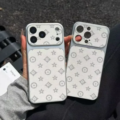Retro Symmetric Pattern Phone Case. Lmitation Sheepskin iPhone Case