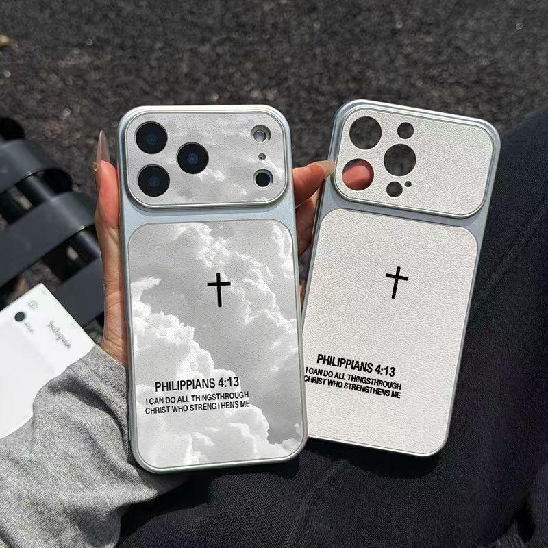 God's Plan Bible Phone Case Lmitation Sheepskin Phone Case Upgrade Style The Sheepskin Like Texture Brings A Luxurious And Soft Touch, And The Durable Material Can Protect Your Phone From Bumps And Falls. Suitable For iPhone 17 16 15 14 13 12 11